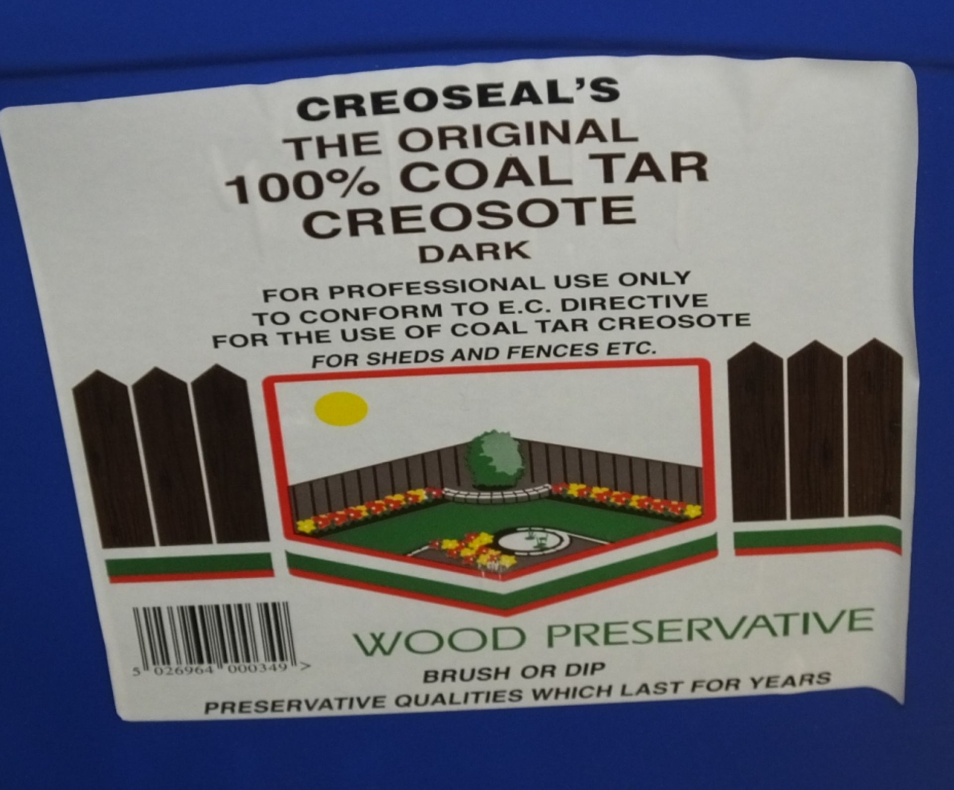 Cresoseals 100% coal tar creosote 20LTR - Image 2 of 2