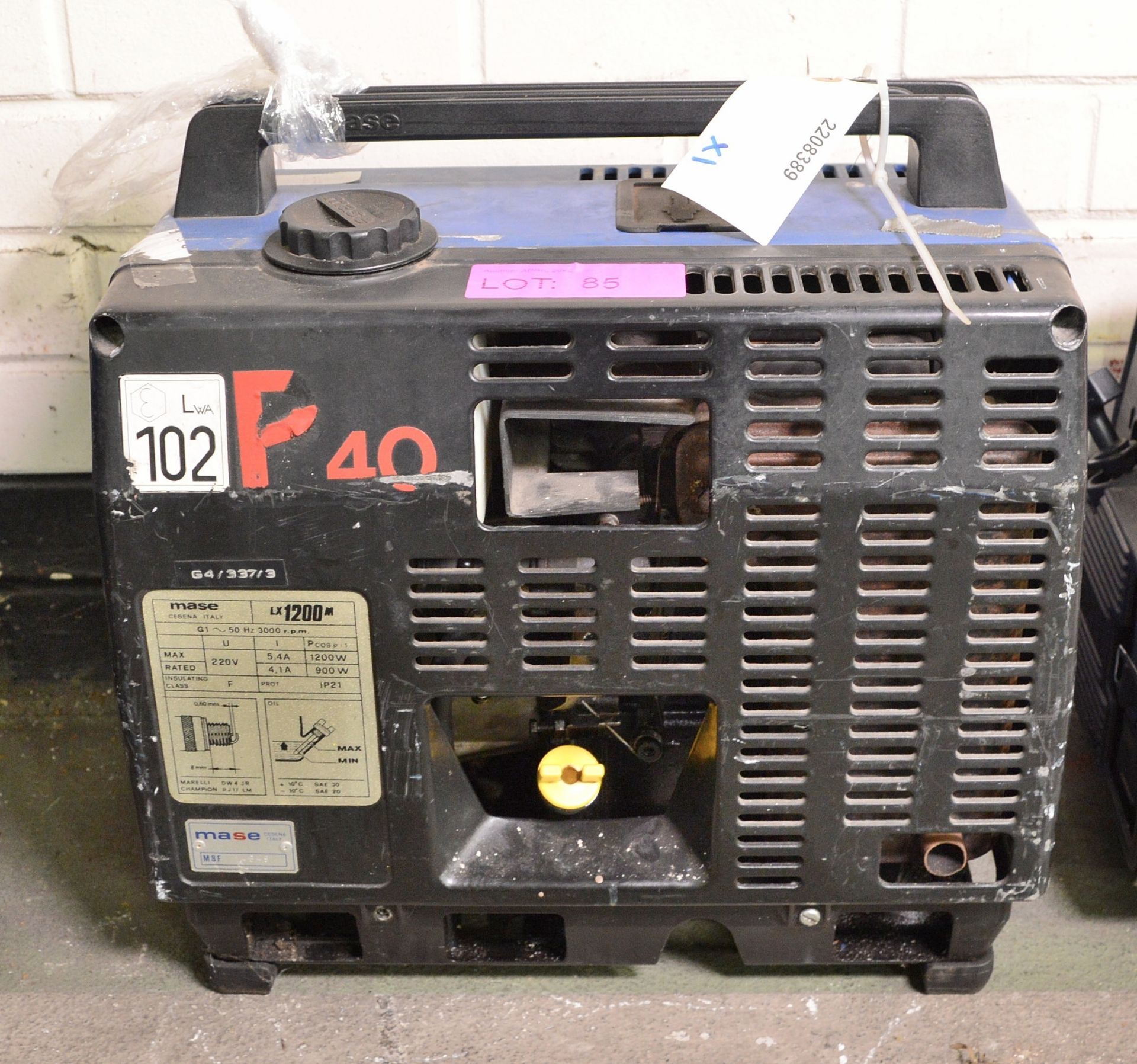 Mase LX 1200M Generator Portable 240v 1.2kW.