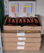 6x Boxes of Bahco Ergo Plastic File Handles - 10 Per Box.