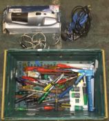 Hand tools, Powerbase woodeworking router, Workshop 12V car vacuum