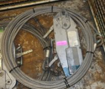 Jet Rope hoist unit with cable