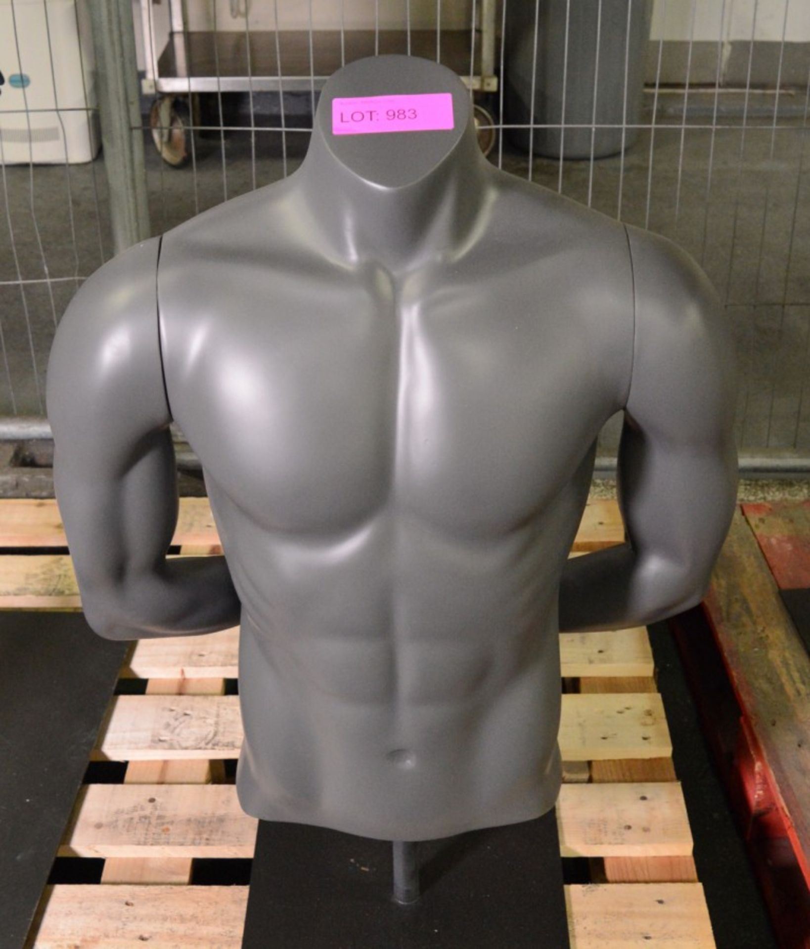 Mannequin - Male Bust with Arms Behind