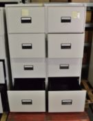 Filing Cabinet 4 Drawers With Key L470 x W620 x H1320mm.