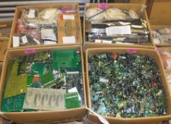 Retro computer / electrical equipment - chipboards, cassettes, terminals