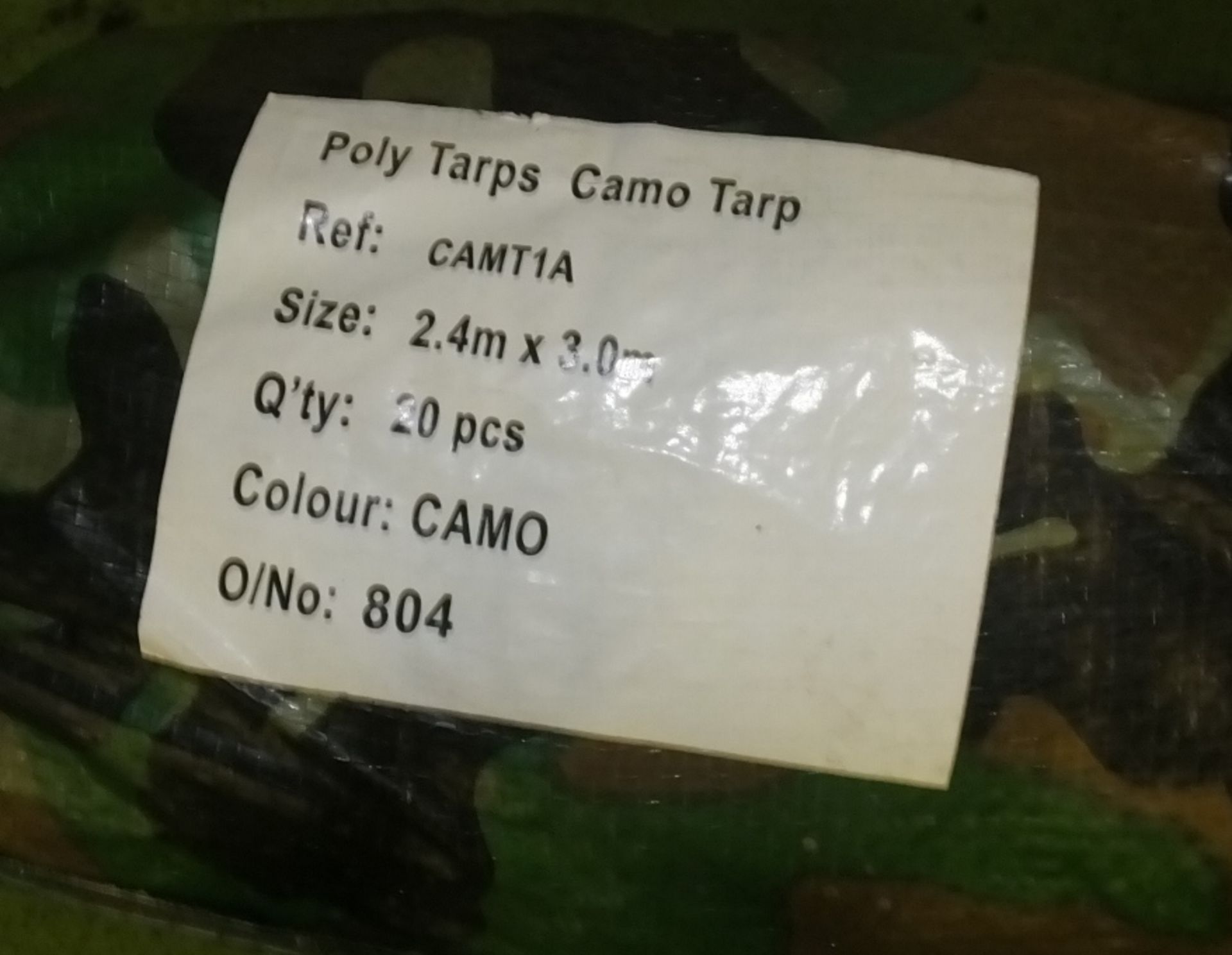 20x Camo Tarpaulins - 2.4M x 3.0M - Image 2 of 2