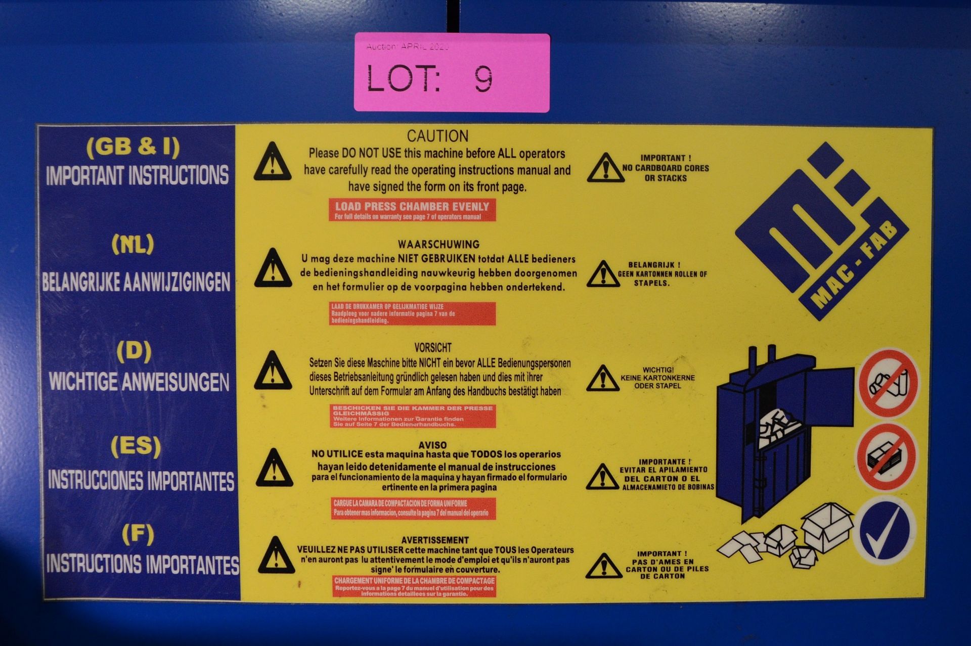 DNA 093 - Phoenix Cardboard Compactor. - Image 4 of 4