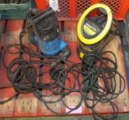 2x Submersible water pumps