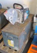 Makita Still saw DPC 6410 with accessories with metal carry box
