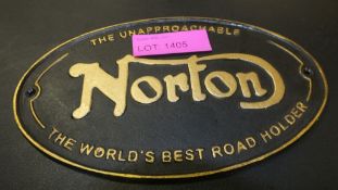 Norton Cast Iron Sign