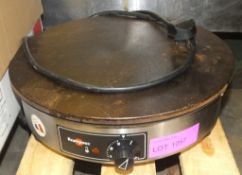 Krampouz round flat top hot plate