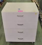 Cabinet 4 Drawers L660 xW540 x H810mm.