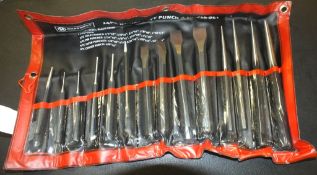 Marksmans 14 piece heavy duty punch & chisel set