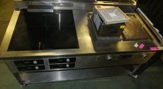 Control Induction Cooking Suite Electric Mobile Range - 4 355 x 380mm induction hobs & 2 3