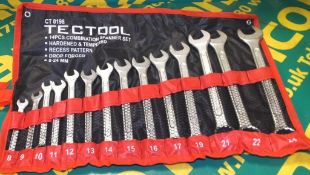 Tectool 14 piece combination spanner set