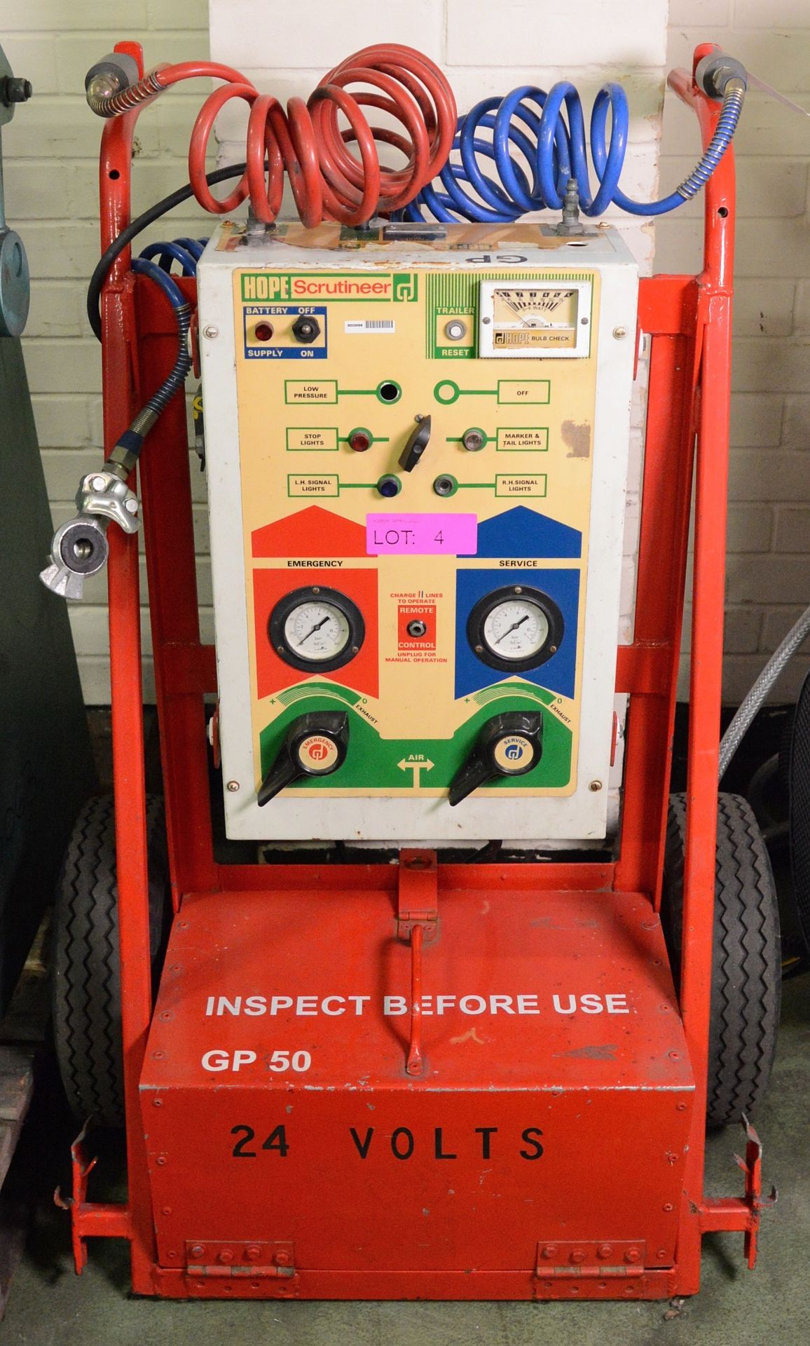 Hope Scrutineer Commercial Vehicle Tester Trolley.