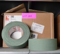 2x Boxes of Olive Green Scapa Cloth Adhesive Tape - 50mm x 50m per roll - 16 Rolls per box