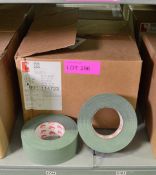 2x Boxes of Olive Green Scapa Cloth Adhesive Tape - 50mm x 50m per roll - 16 Rolls per box