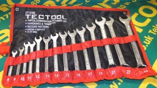 Tectool 14 piece combination spanner set