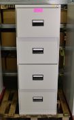 Filing Cabinet 4 Drawers With Key L470 x W620 x H1320mm.