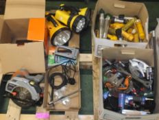 Hand tools, torches, stapler, Terratek circular saw