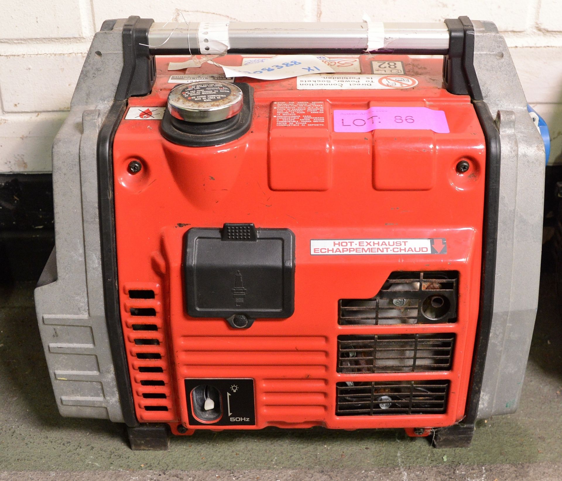 Honda EX1000 Generator Portable 240v Rated 750/850VA.