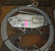 Jet Rope hoist unit with cable