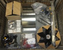 Refridgeration unit repair kit - fan, lubricant, compressor vessel, elements, connectors