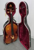 Chinese 4/4 Cello. Serial Number: CC1138. Approximately 48"" Full Length. Comes With Hard