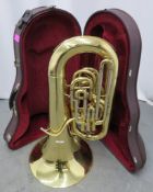 York Preference 3082 Bass Upright Tuba With Case. Serial Number: 503626. Please Note That