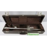 Besson International BE706 Fanfare Trumpet With Case. Serial Number: 842946. Please Note T