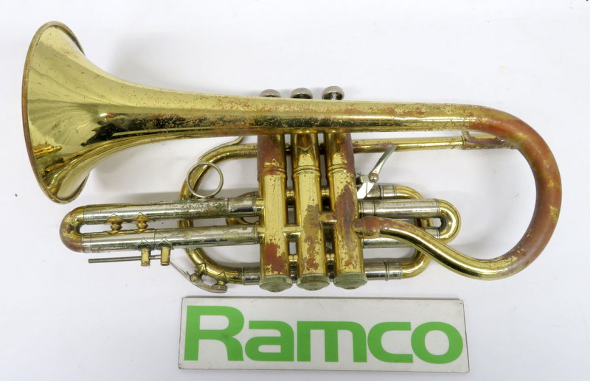 Bach Stradivarius 184 Cornet With Case. Serial Number: 519486. Please Note That This Item - Image 12 of 17
