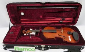 French Violin C1910 Violin. Serial Number: KHVN-LA-003. 2006. Approximately 24"" Full Leng