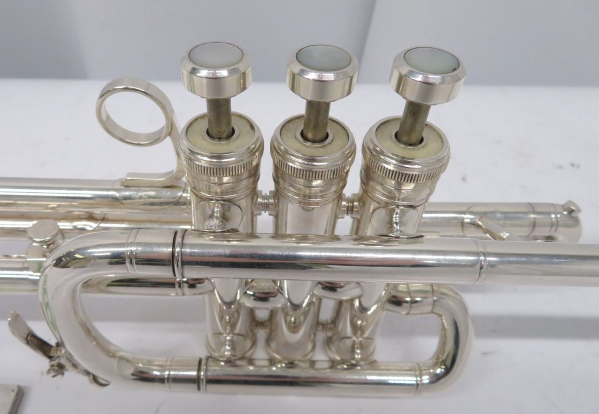 Besson International BE706 Fanfare Trumpet With Case. Serial Number: 842946. Please Note T - Image 7 of 14