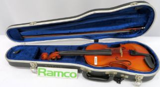 Karl Hofner 802 Violin. Serial Number: Unknown. 1996. Approximately 24"" Full Length. Come