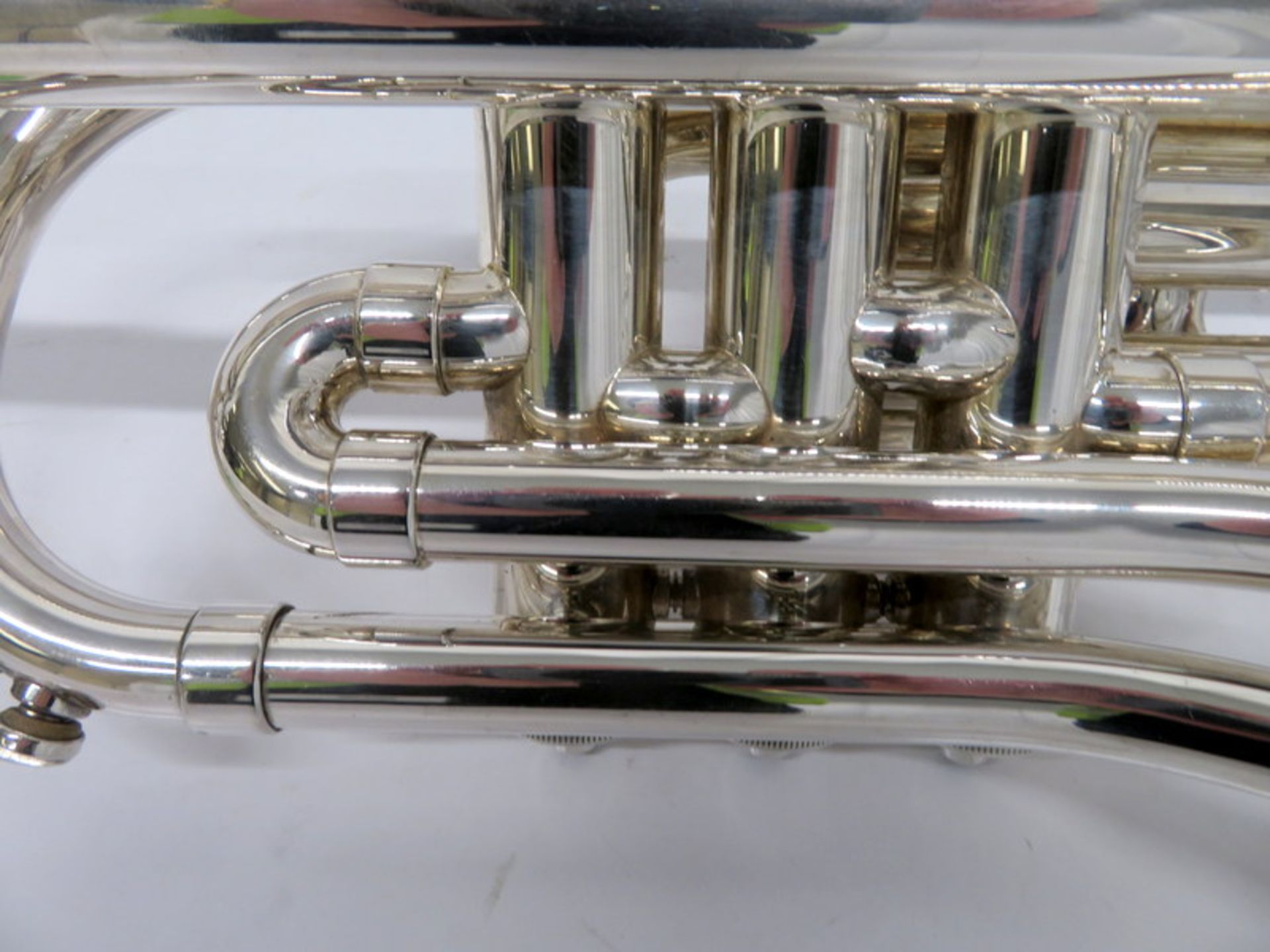 Besson 708 Fanfare Trumpet With Case. Serial Number: 838496. Please Note This Item Has Not - Image 8 of 17