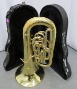 Besson BE982 Sovereign Bass Upright Tuba With Case. Serial Number: 07300079. Please Note T