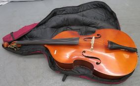 Roderich Paesold 590 Double Bass. Serial Number: Unknown. 1996. Approximately 71"" Full Le