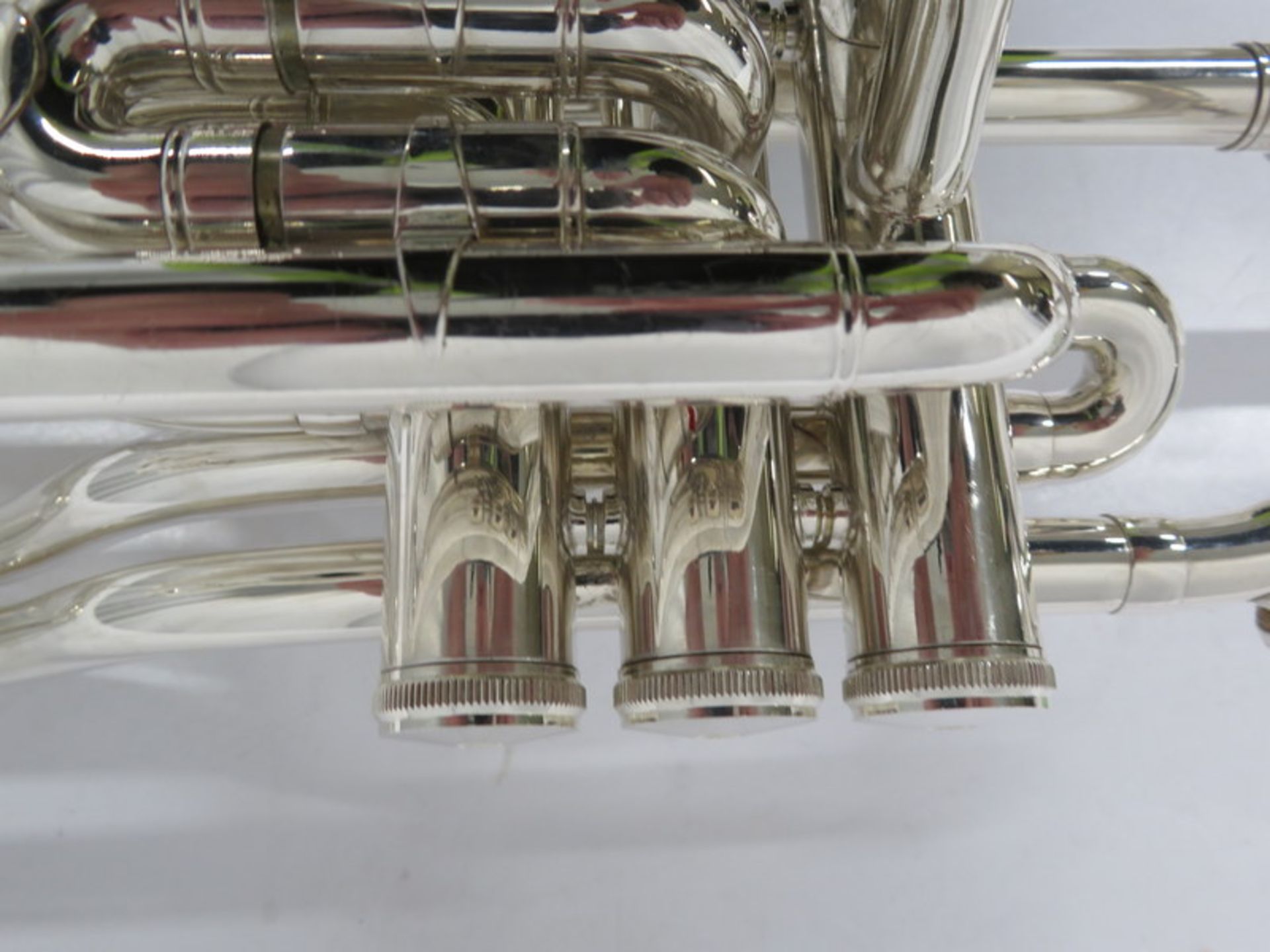 Besson International BE707 Fanfare Trumpet With Case. Serial Number: 883327. Please Note T - Image 13 of 16