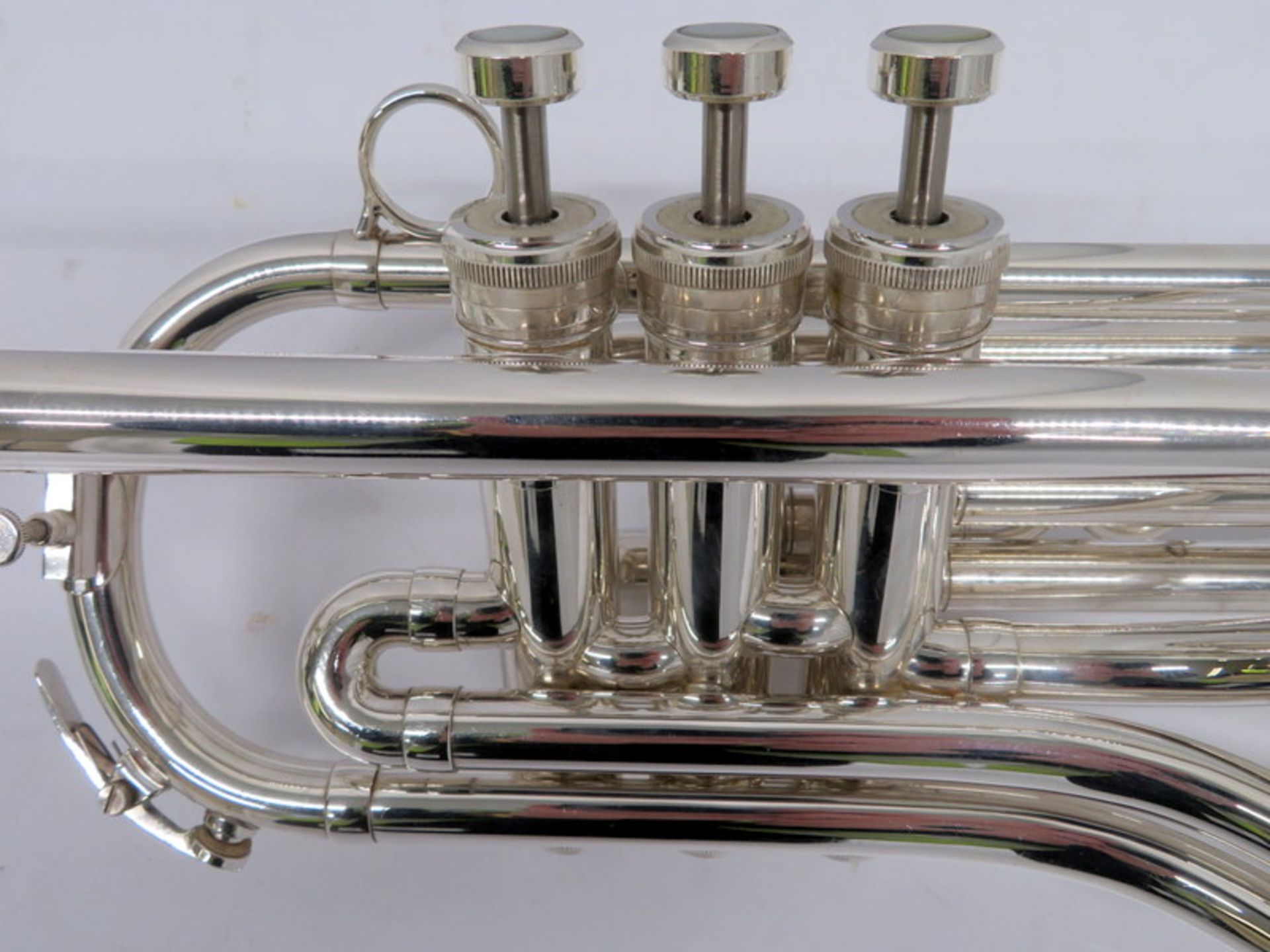 Besson International BE707 Fanfare Trumpet With Case. Serial Number: 883327. Please Note T - Image 6 of 16