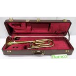 Besson Sovereign Trombone With Case. Serial Number: 841017. Please Note That This Item Has