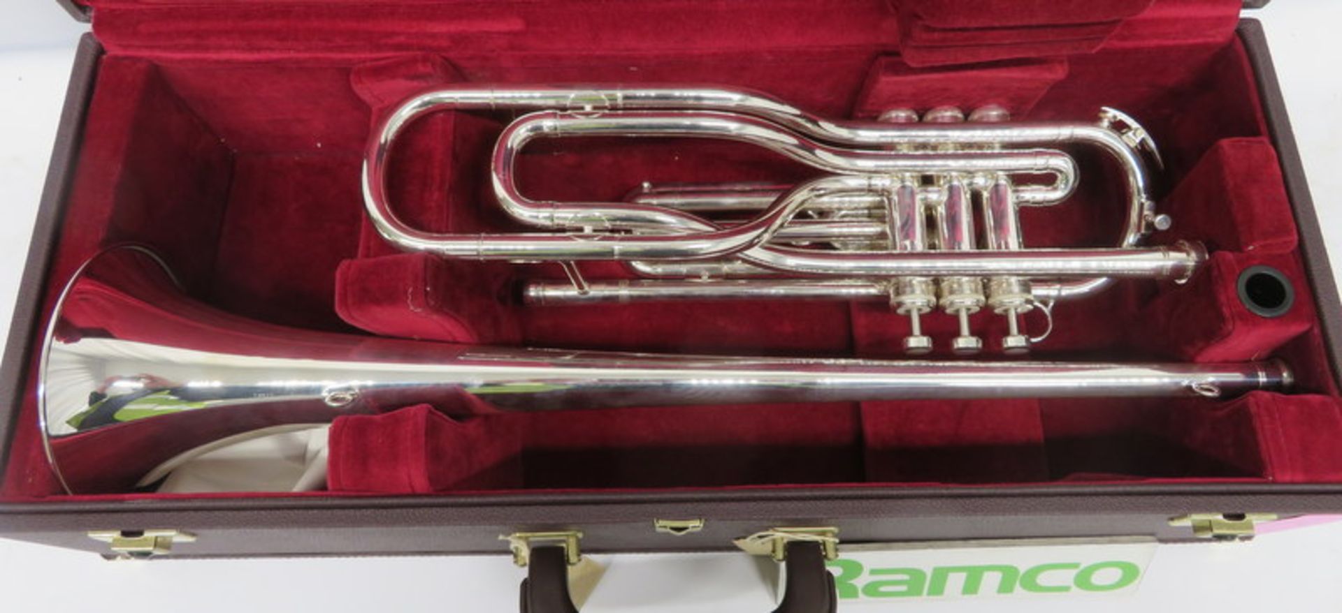 Besson International BE707 Fanfare Trumpet With Case. Serial Number: 883327. Please Note T - Image 2 of 16