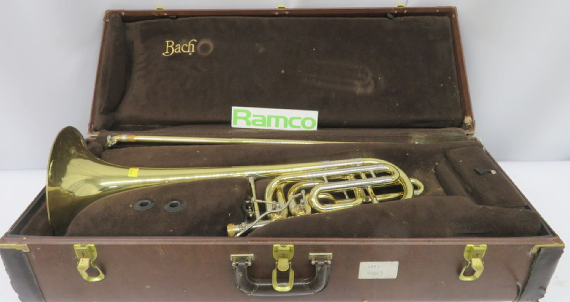 Vincent Bach Stradivarius 50B Trombone With Case. Serial Number: 81000. Please Note That T