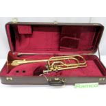 Besson Sovereign Trombone With Case. Serial Number: 826266. Please Note That This Item Ha