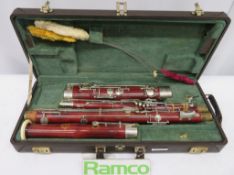 W.Schreiber Bassoon With Case. Serial Number: 17001. 135cm Total Length. Includes 2 Crooks