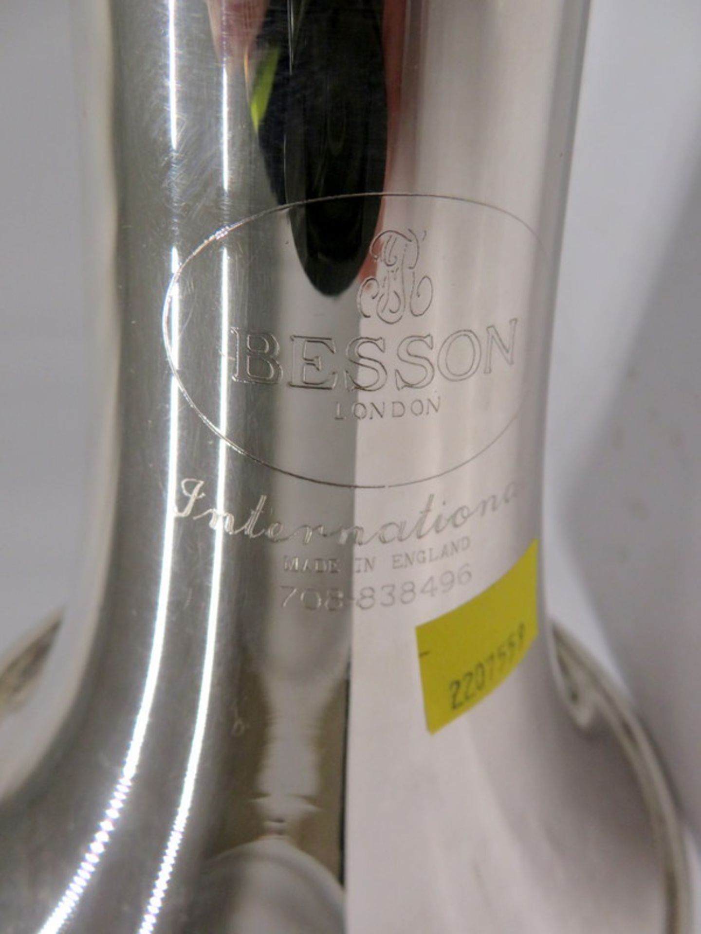 Besson 708 Fanfare Trumpet With Case. Serial Number: 838496. Please Note This Item Has Not - Image 15 of 17