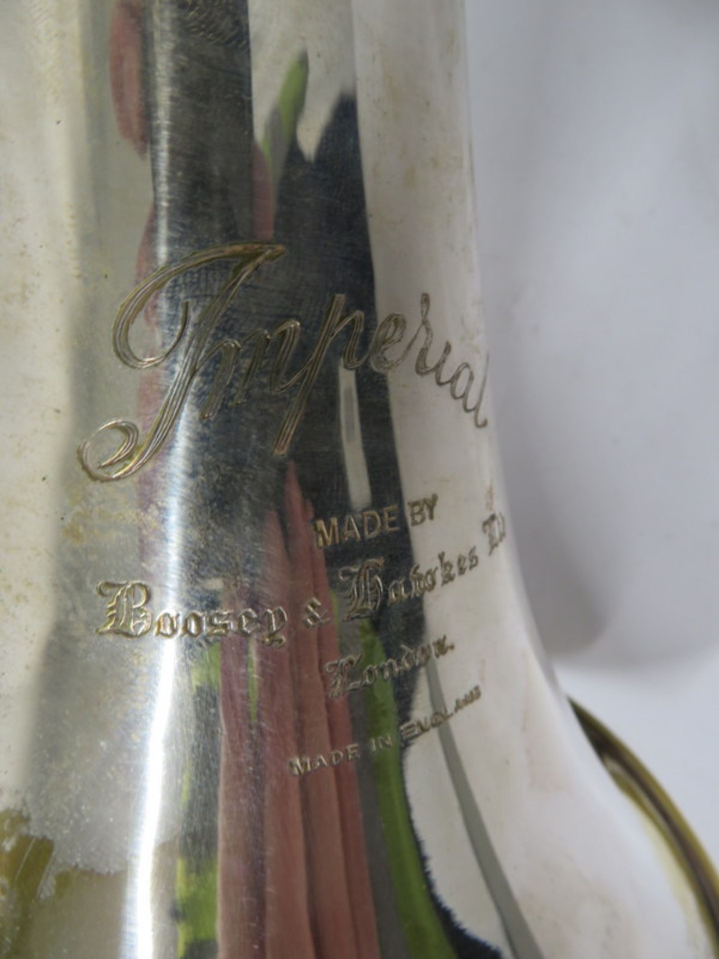 Boosey & Hawkes Imperial Fanfare Trumpet With Case. Serial Number: 335204. Please Note T - Image 16 of 18
