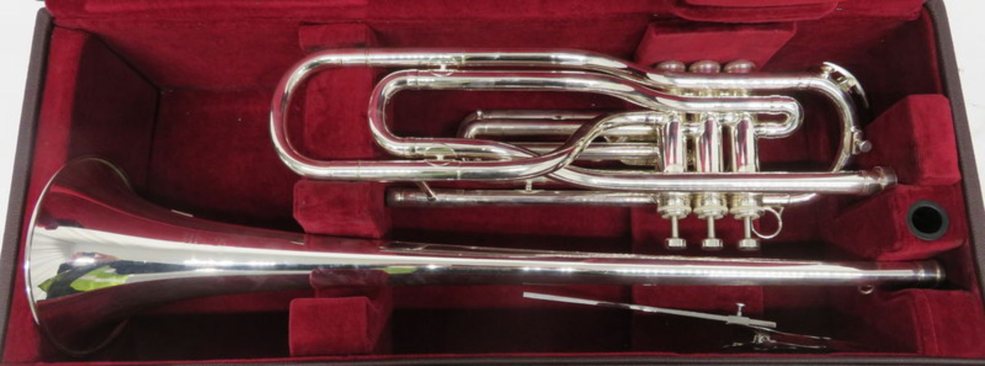 Besson International BE707 Fanfare Trumpet With Case. Serial Number: 883173. Please Note T - Image 2 of 16