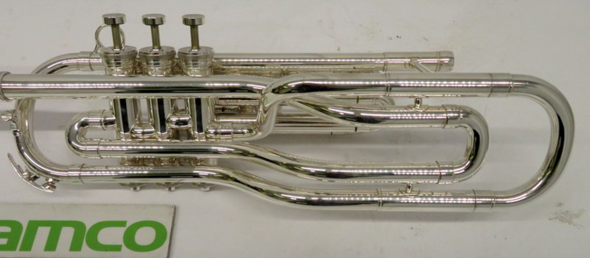 Besson International BE708 Fanfare Trumpet With Case. Serial Number: 884167. Please Note T - Image 6 of 15