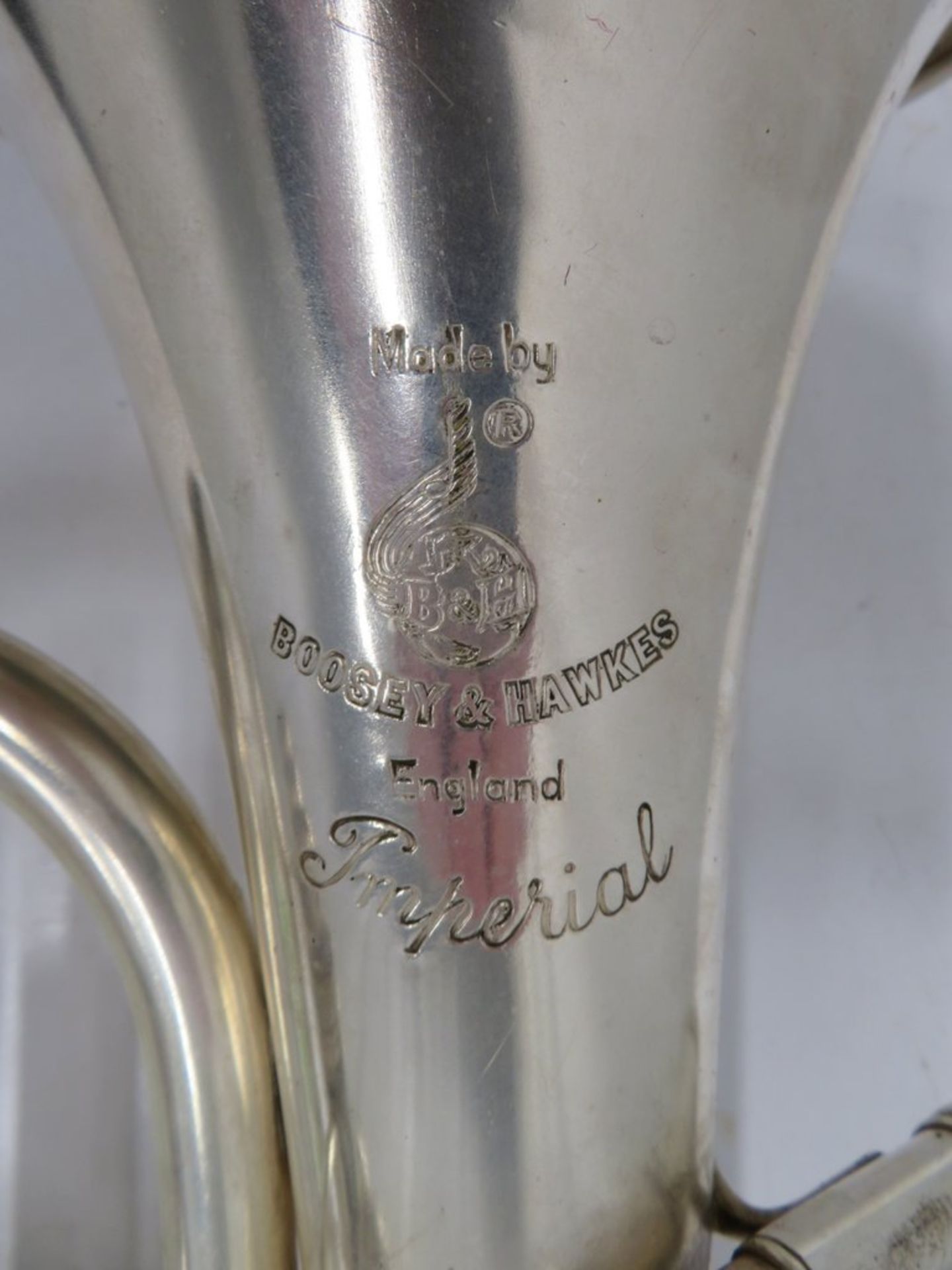 Boosey & Hawkes Imperial Sax Horn With Case. Serial Number: 497256. Please Note This Item - Image 7 of 14