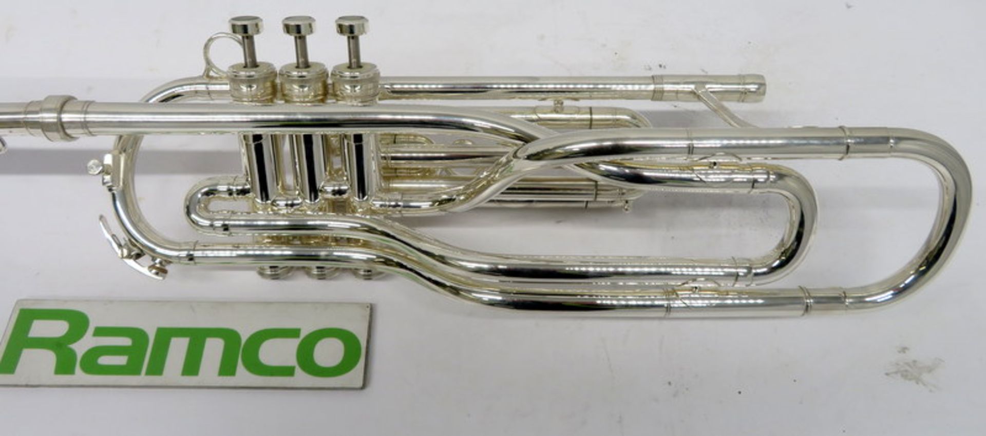 Besson International BE707 Fanfare Trumpet With Case. Serial Number: 883173. Please Note T - Image 7 of 16